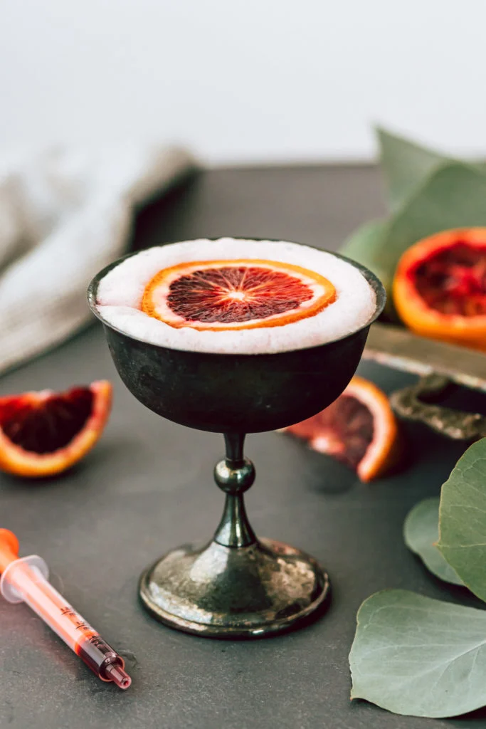 Blood wine sour drink
